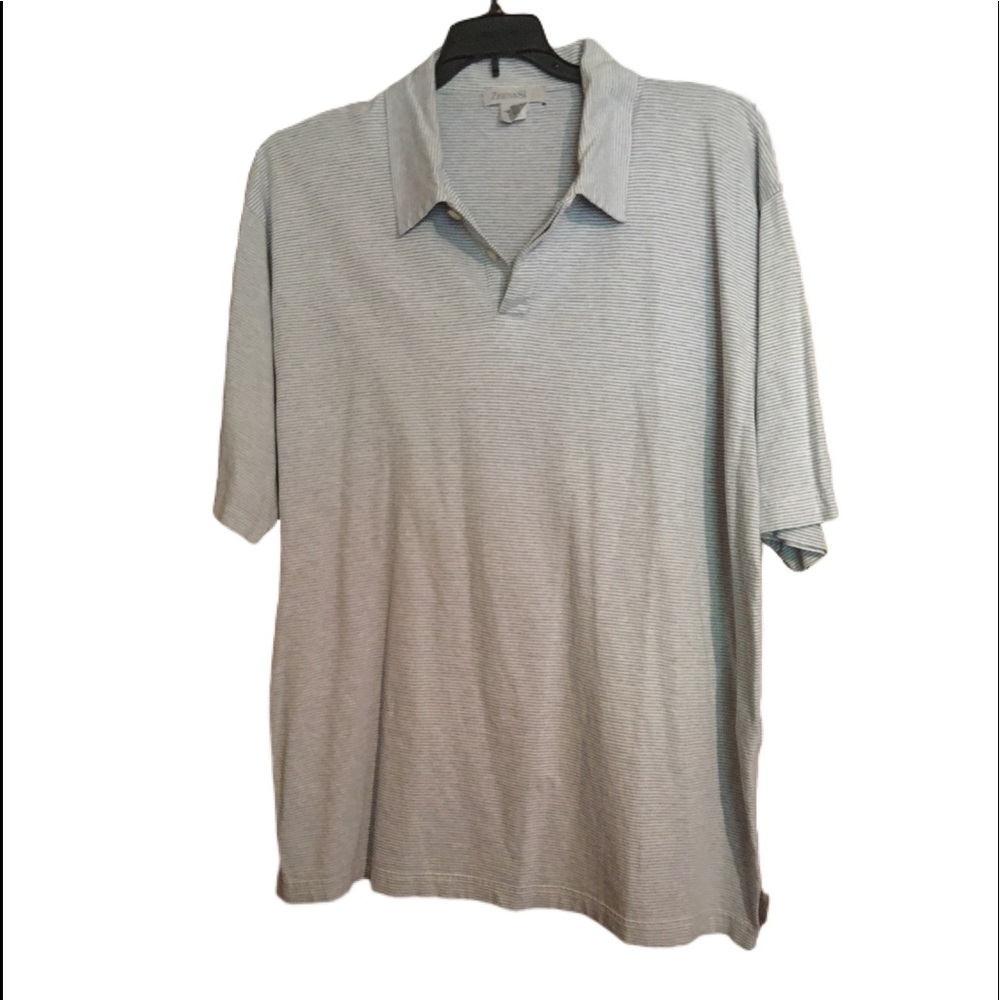 ZegnaS Sport striped polo shirt